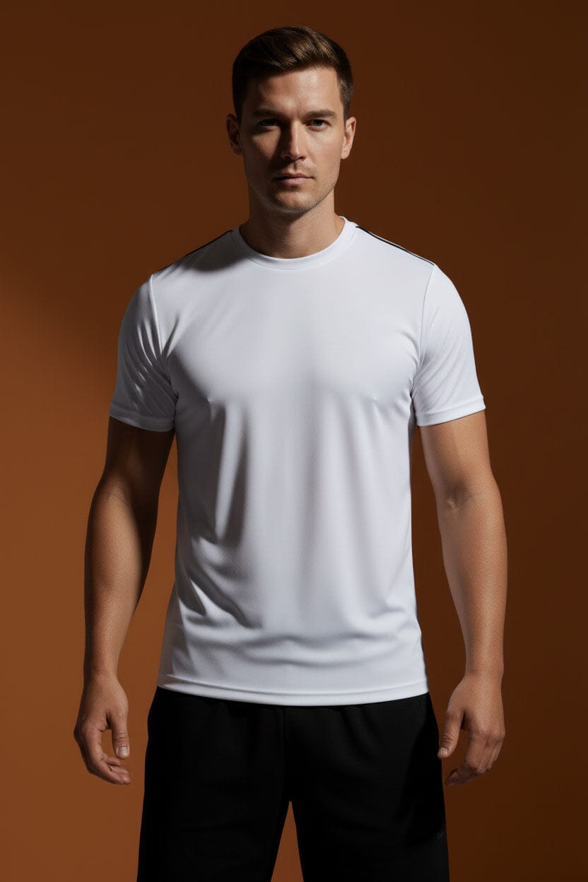 Men's Shoulder Piping Activewear Minor Fault Tee Shirt