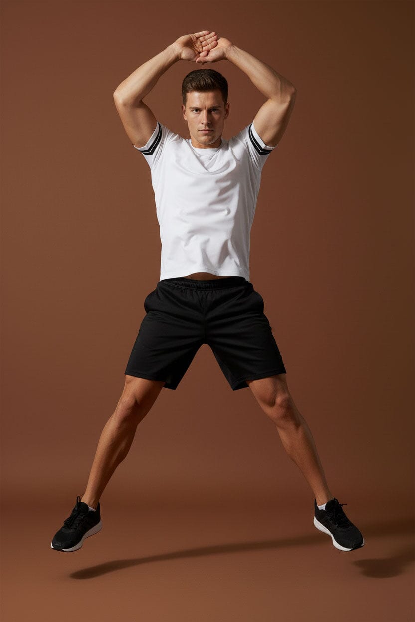Men's Striped Sleeve Activewear Minor Fault Tee Shirt