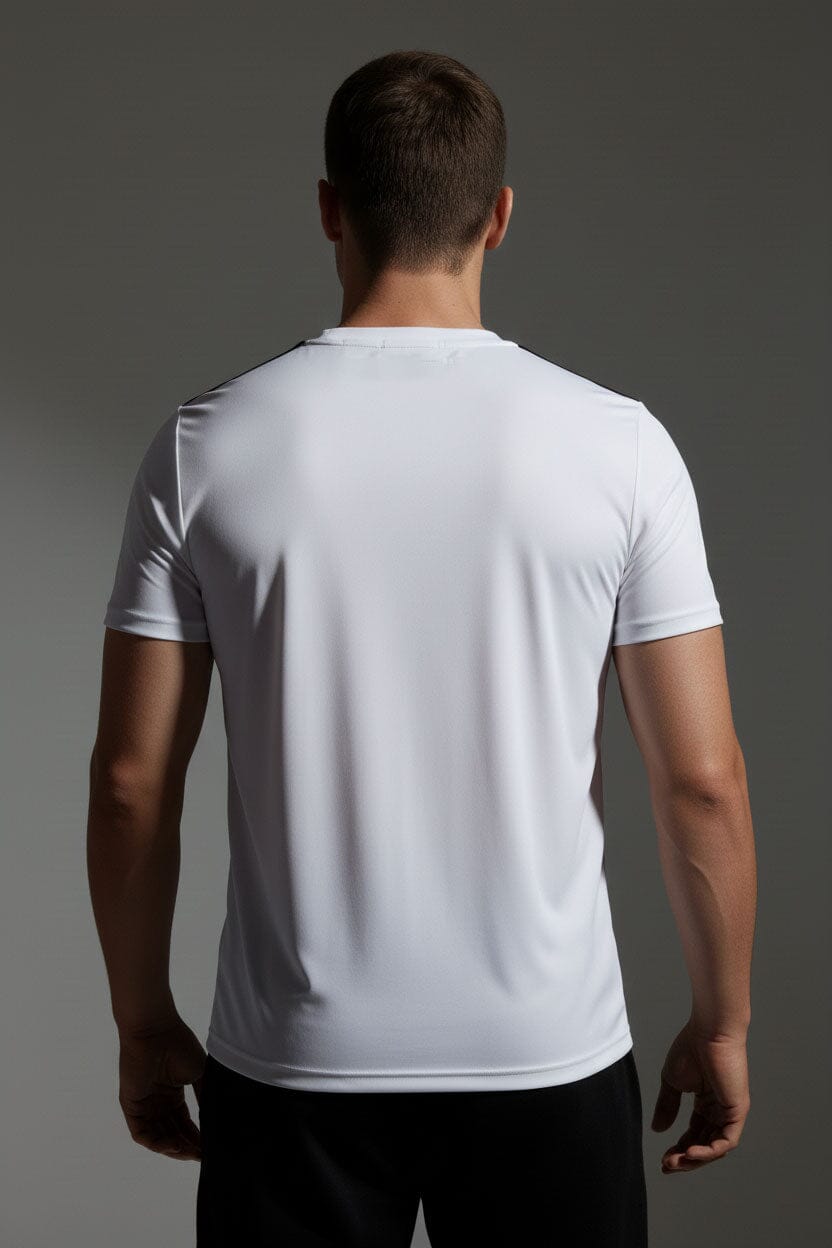 Men's Shoulder Striped Activewear Minor Fault Tee Shirt