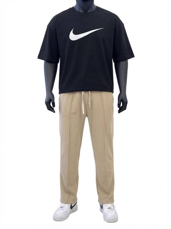 PULL & BEAR BAGGY ESSENTIAL ACTIVEWEAR BEIGH