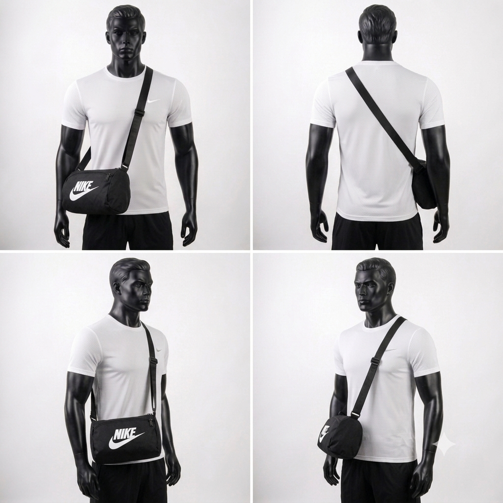Nike Jumpman Unisex Crossbody Bag - Black | Essential Streetwear Sling