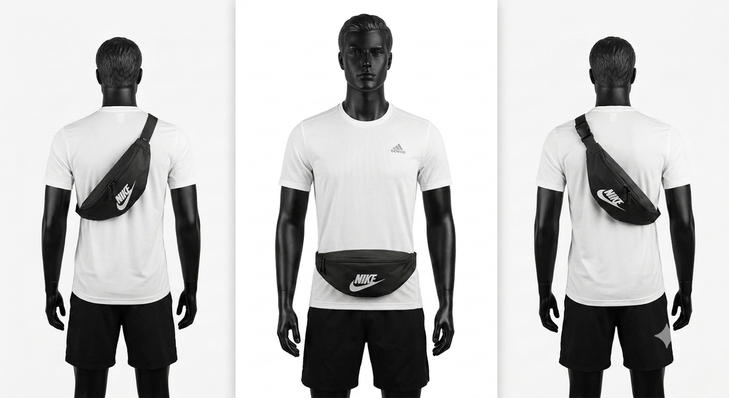 Nike Sportswear Waist Bag – Durable Crossbody & Sling Pack Black