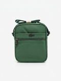 Small vertical Lacoste camera bag in green