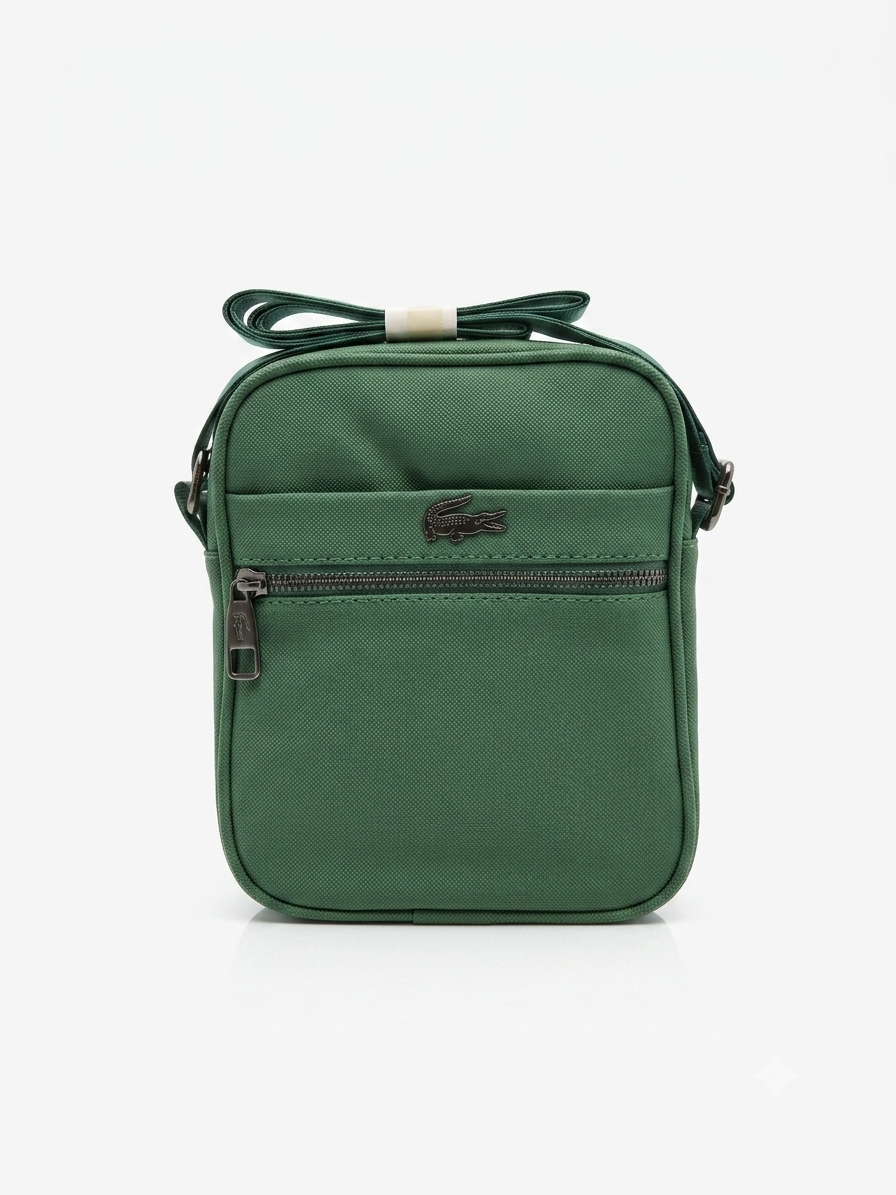 Lacoste Men's Vertical Zip Camera Bag - Green